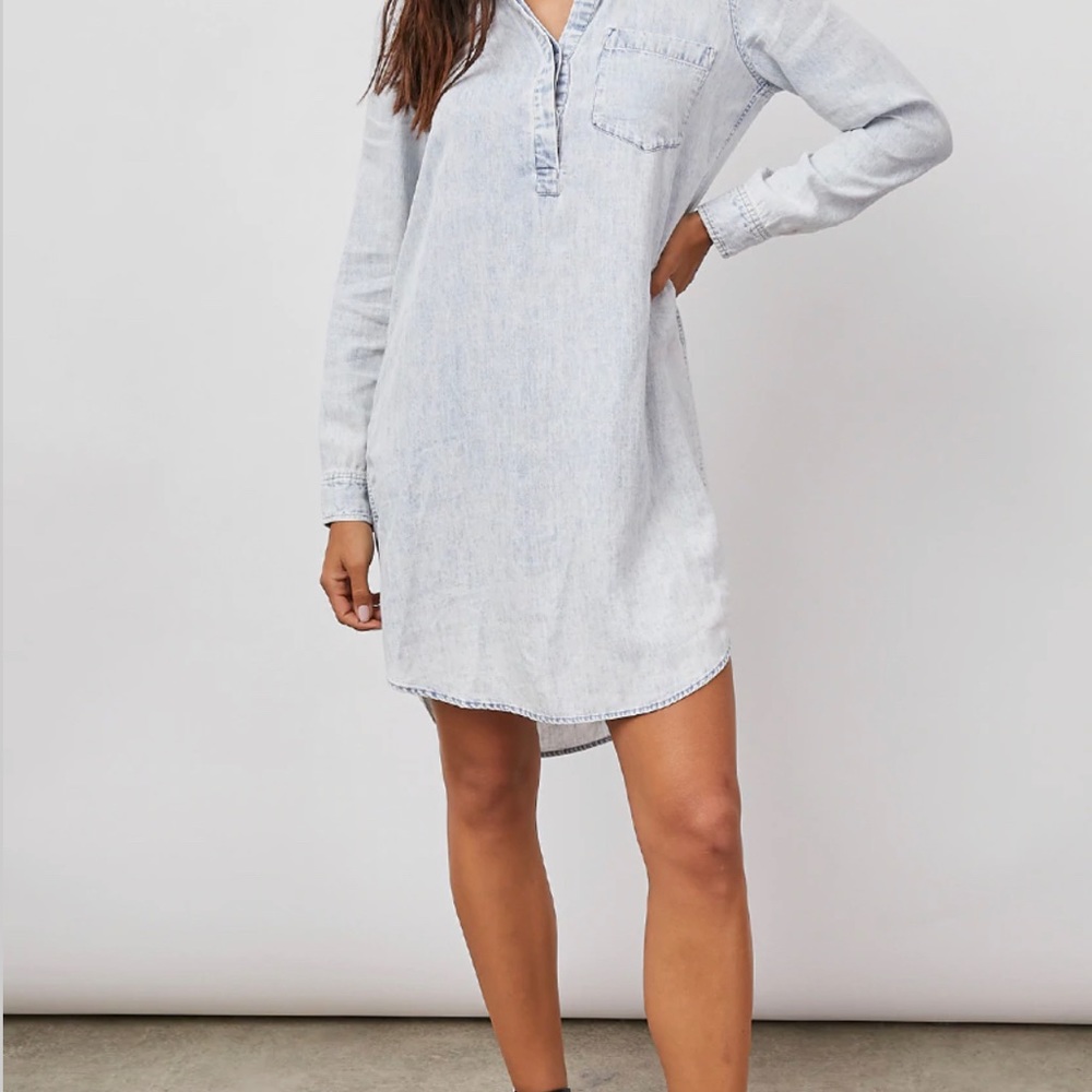 NWT Rails Elva Dress BLACK Acid Wash